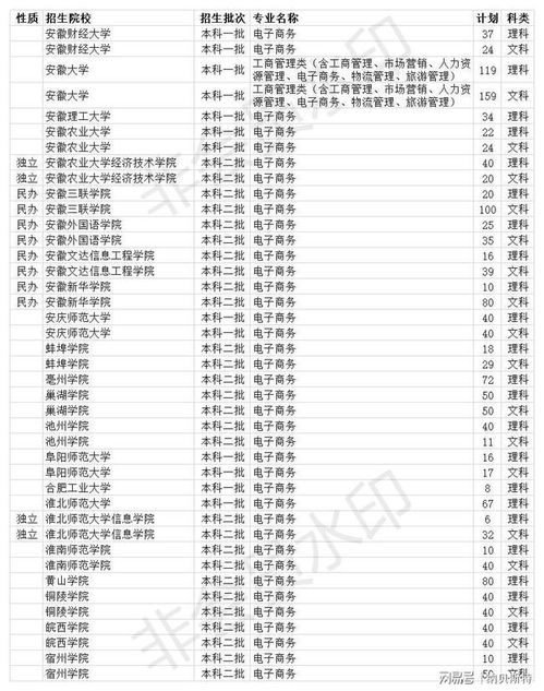 电子商务专业排名二本